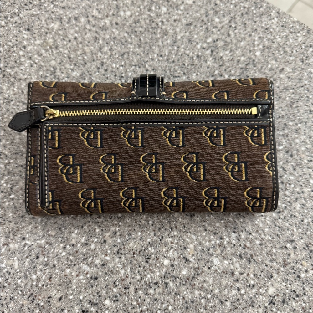 Dooney & Bourke Chic Brown Monogram Wallet With B… - image 2